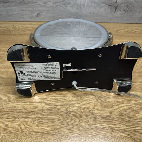 Zadro Glamour Lighted Vanity Mirror GLA75 – Dual 5x/1x Magnification Swivel - Picture 12 of 12